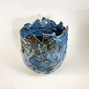 ”Dark Blue Sky“ | Skulpturel Keramik | Skulpturel Keramiker - Kirsten Holm Nielsen - K.H.N. Keramik